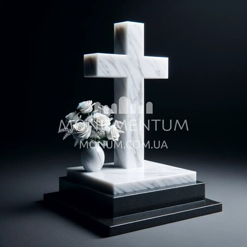 Пам'ятники Хрести з мармуру MKR00002 фото