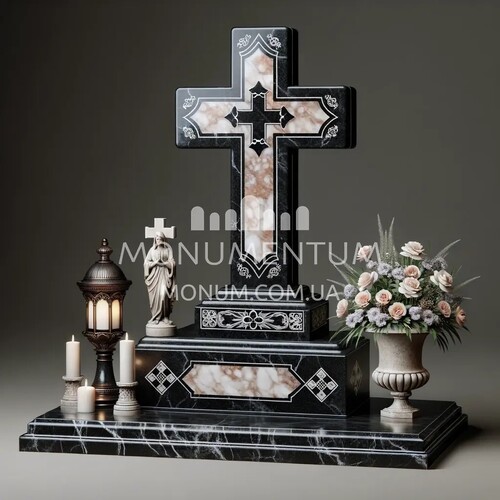 Пам'ятники Хрести з мармуру MKR00003 фото