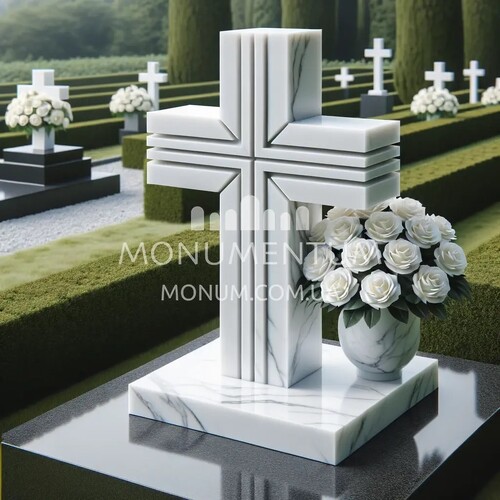 Пам'ятники Хрести з мармуру MKR00005 фото