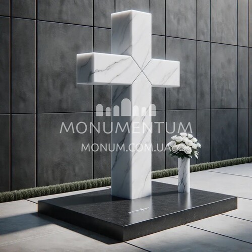 Пам'ятники Хрести з мармуру MKR00006 фото