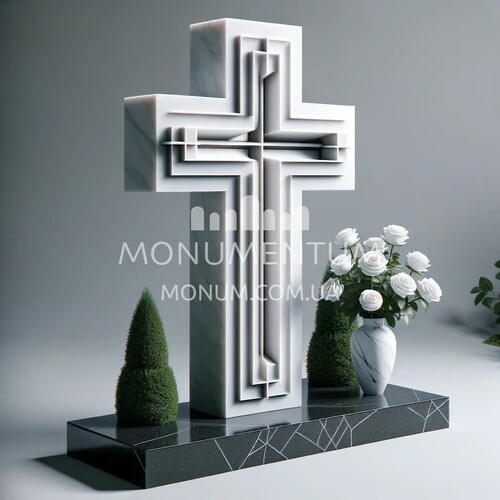 Пам'ятники Хрести з мармуру MKR00007 фото