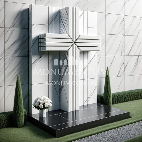 Пам'ятники Хрести з мармуру MKR00008 фото