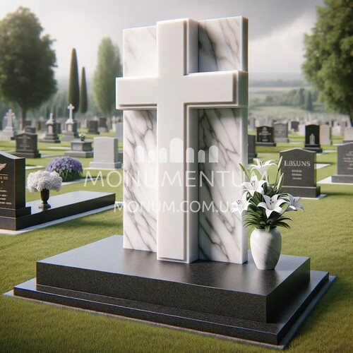 Пам'ятники Хрести з мармуру MKR00011 фото
