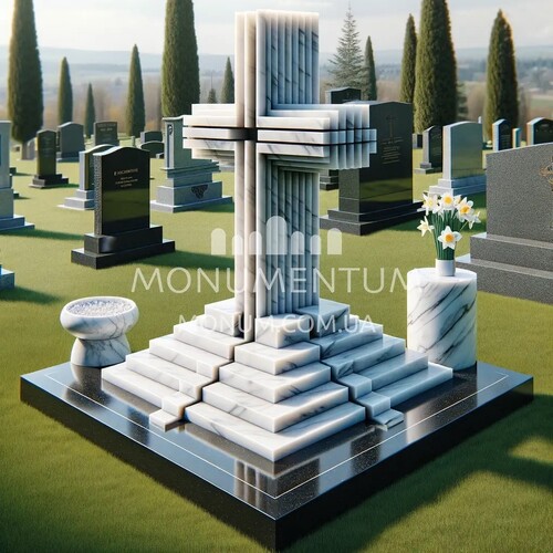 Пам'ятники Хрести з мармуру MKR00012 фото