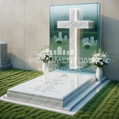 Пам'ятники Хрести з мармуру MKR00022 фото