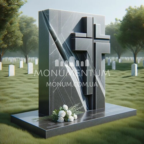 Памятники Кресты из мрамора MKR00067 фото