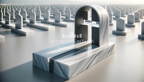 Памятники Кресты из мрамора MKR00076 фото