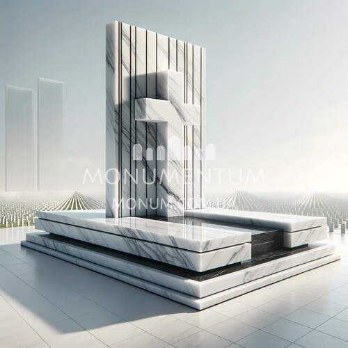 Памятники Кресты из мрамора MKR00085 фото