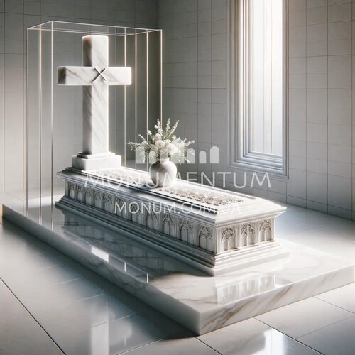 Пам'ятники Хрести з мармуру MKR00110 фото