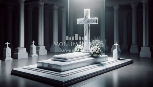 Пам'ятники Хрести з мармуру MKR00108 фото