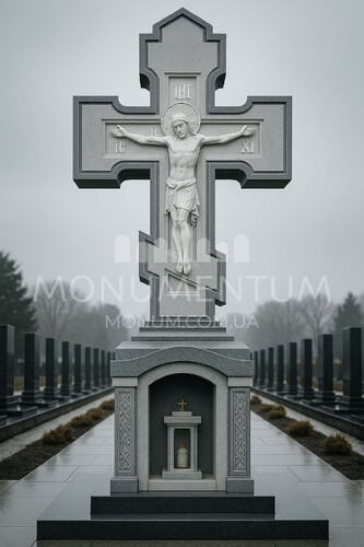 Пам'ятники Хрести з мармуру MKR2605 фото