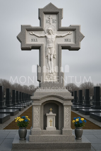 Пам'ятники Хрести з мармуру MKR2604 фото