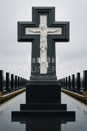 Пам'ятники Хрести з мармуру MKR2608 фото