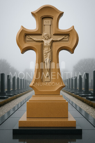 Пам'ятники Хрести з мармуру MKR26012 фото