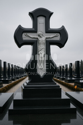 Пам'ятники Хрести з мармуру MKR26013 фото