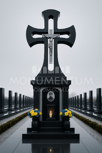 Памятники Кресты из мрамора MKR26014 фото