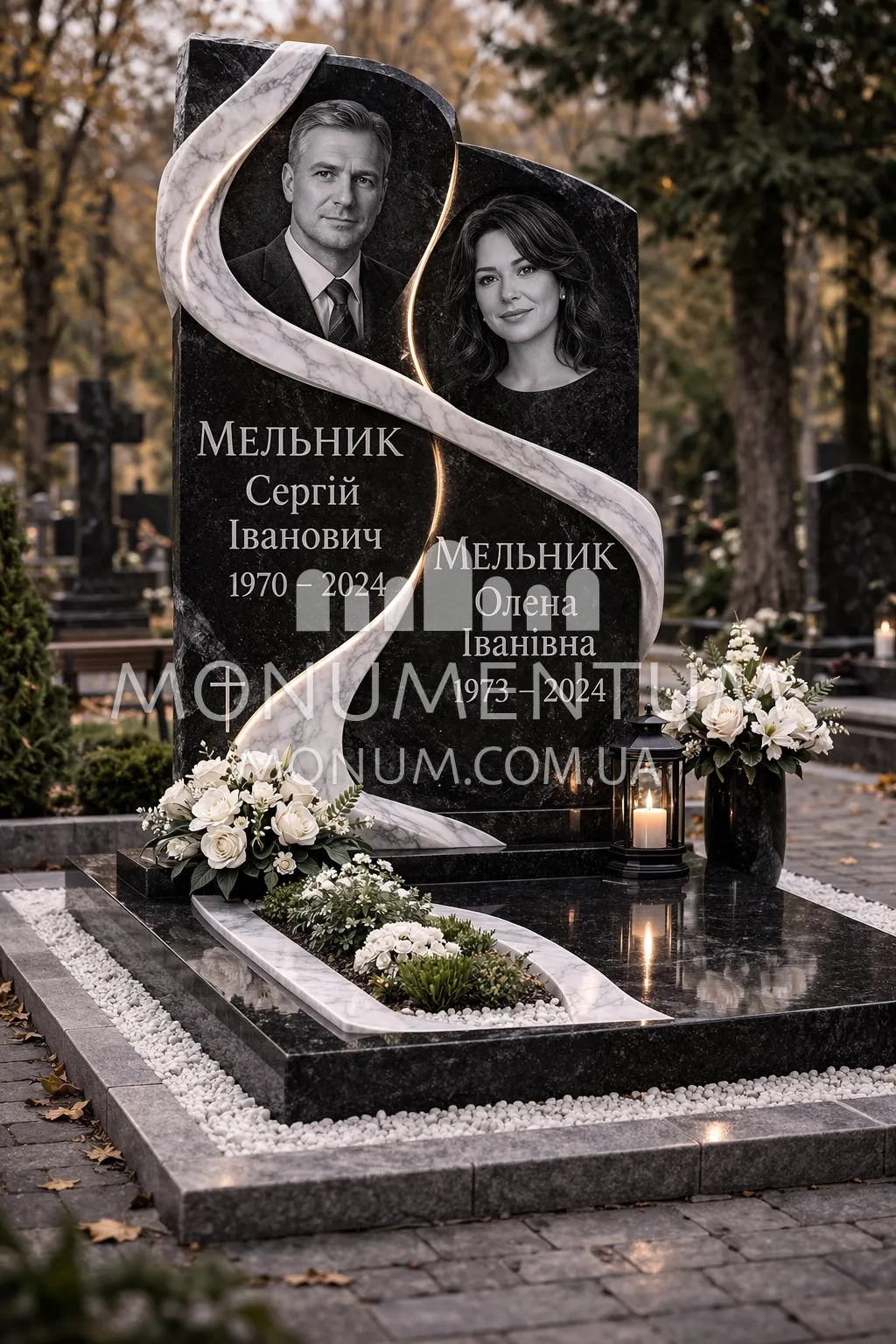 Фото памятников для двоих